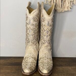 Corral White Cowboy Boots